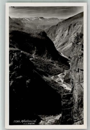 Bergen Foto AK Mabodalen Schlucht