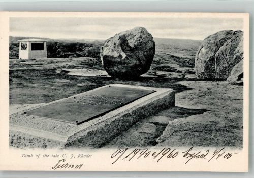 Harare Salisbury Foto AK Denkmal Tomb of the late D.f. Rhodes