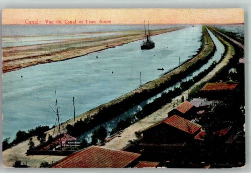Suez Foto AK Suez-Kanal