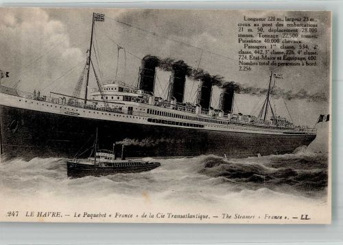 Le Havre M.S. France Dampfer