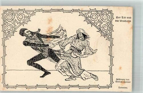 Deutsche Märchenspiele Nr. 12 Der Totentanz sign. Gertrud Hoerner Tod