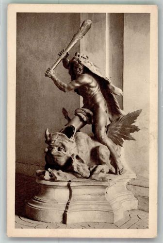 1130 Wien 13. Bezirk, Hietzing Foto AK Schloss Schönbrunn Denkmal Heizfigur Herkules bei der Tötung des Drachen