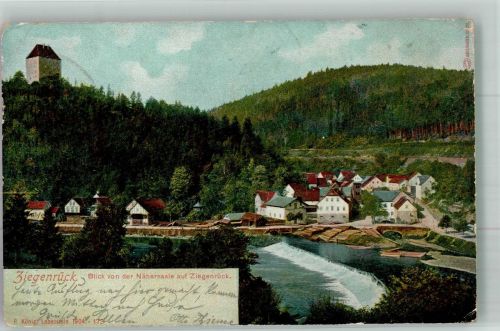 07924 O6557 Ziegenrück , Thür 1905 - Bahnpost Triptis Marxgrafen Zug 915 20.7.05
