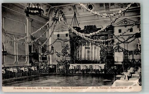 10115 O1020 Friedrichshain 1915 Gebrauchsspuren Prachtsäle Süd-Ost Franz Wodarg an der Waldemarstraße