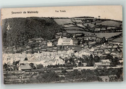 Malmedy 1911 Gebrauchsspuren Bahnhof Eisenbahn