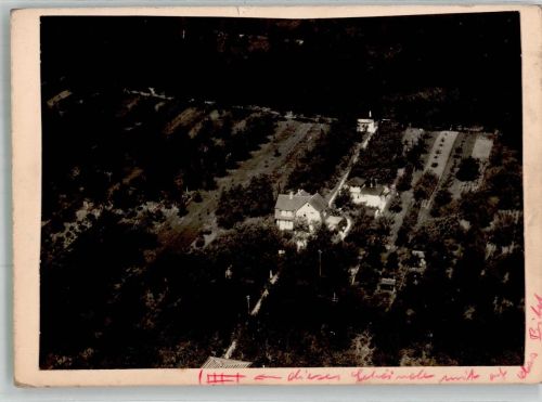 71101 W7036 Schönaich , Württ 1933 FOTO KEINE AK Fliegeraufnahme vom Sanatorium am Nordhang Original aufmontierte Verlagsmusterkarte