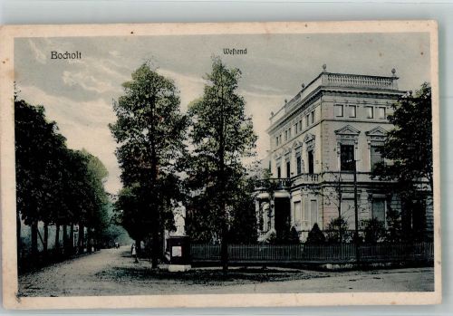 46395 W4290 Bocholt 1907 - Villa und Denkmal in Westend