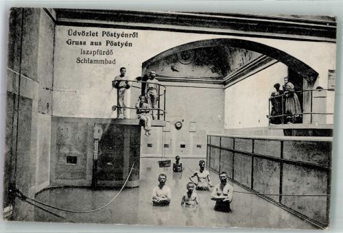 Pistyan Piestany Gebrauchsspuren Schlammbad Hilfs- Krankenhaus der Badedirektion für Kriegsverwundete d.k.u.k. Heeres
