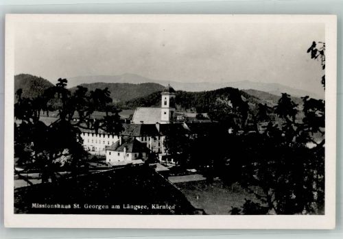 9313 St. Georgen am Längsee Foto AK Kirche Missionshaus