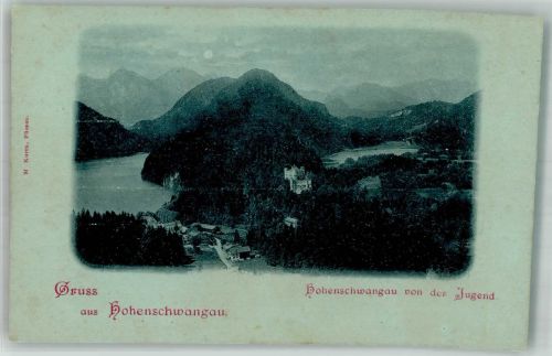 87645 W8959 Hohenschwangau - Hohenschwangau von der Jugend Gruss