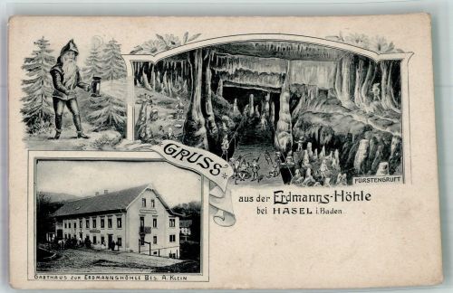 79686 W7861 Hasel 1907 - Erdmanns Höhle Gasthaus