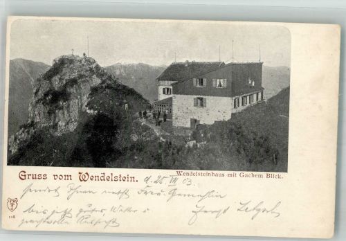 Wendelstein 1903 - Wendelsteinhaus Gachem Blick Hüttenstempel
