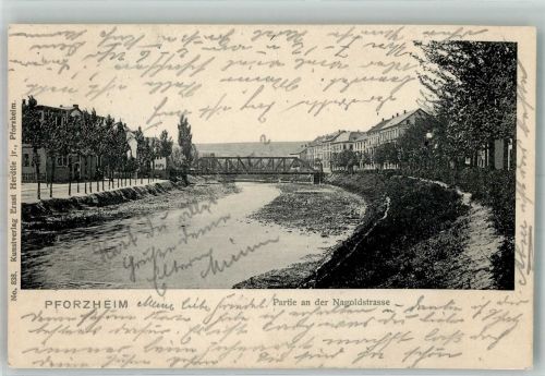 75172 W7530 Pforzheim 1905 - Nagoldstrasse