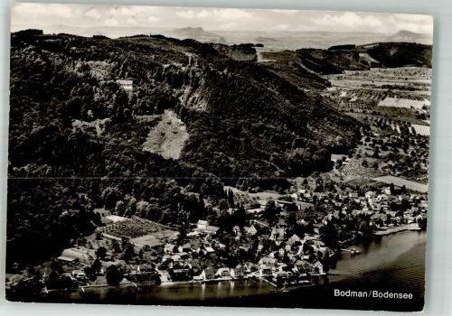 78351 W7762 Bodman Foto AK Fliegeraufnahme Hotel Linde am See