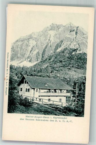 6060 Absam Foto AK Hüttenstempel Hallerangerhaus