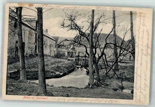 02190 Juvincourt-et-Damary 1915 Foto AK Mühle Feldpost WK I Inf.Div. 23