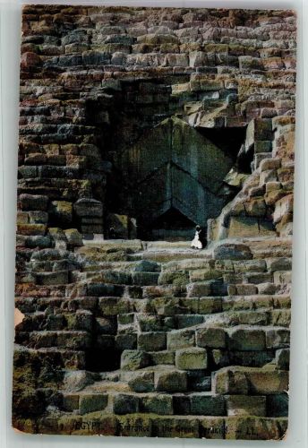 Kairo Cairo Gebrauchsspuren Eingang de la Grande Pyramide