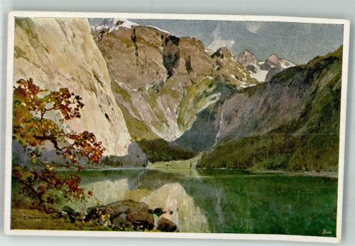 83471 W8240 St. Bartholomä Künstlerkarte Obersee sign.