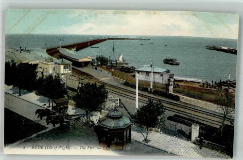 Ryde Foto AK Hafen the Pier Isle of Wight