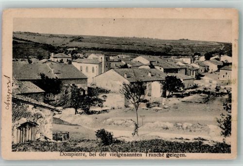 88600 Dompierre 1917 Gebrauchsspuren Feldpost WK I Nr. 36