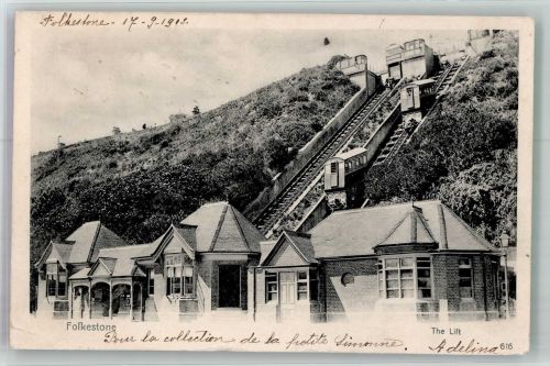 Folkestone 1903 Gebrauchsspuren Bergbahn