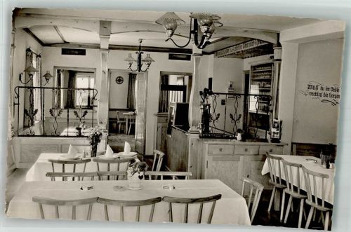 87645 W8959 Schwangau Foto AK Gaststätte zum Hanselewirt Gasthaus Gastraum