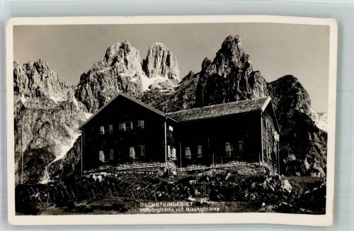 Hofpürglhütte 1956 Foto AK Gasthaus Dachsteingebiet