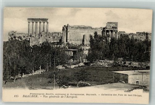 Baalbek Foto AK Ansicht der Acropole