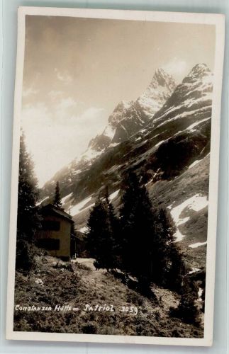 Konstanzer Hütte Foto AK Hüttenstempel