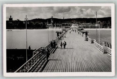 Zoppot Sopot 1959 Foto AK Mole