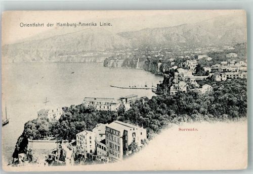 80067 Sorrento Gebrauchsspuren Hamburg Amerika Line Orientfahrt