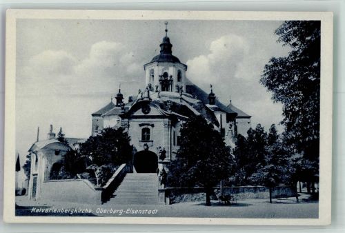 7000 Eisenstadt Foto AK Kirche Kalvarienberg Oberberg