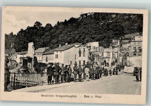 09600 Dun 1914 Foto AK Feldpost WK I Landw.Gren.Regt. Nr.100