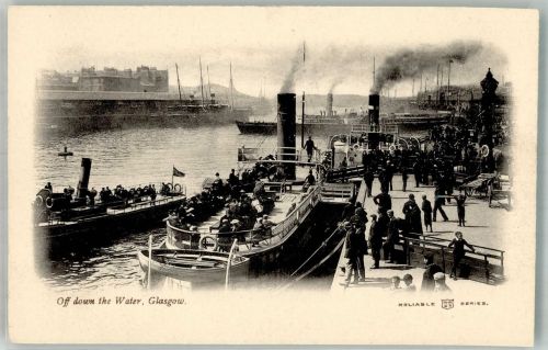 Glasgow Foto AK Hafen