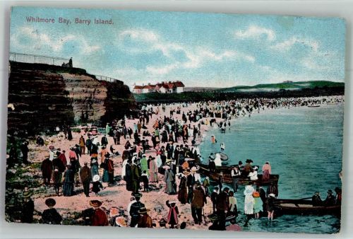 Barry Foto AK Schwimmbad Strand Whitmore Bay Barry Island