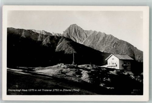 6290 Brandberg 1952 Foto AK Berghütte Steinerkoglhaus
