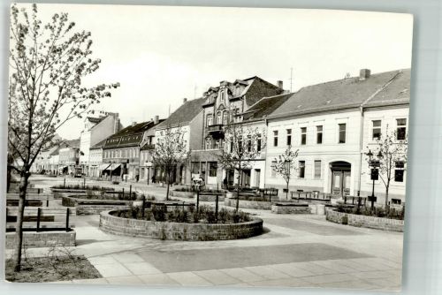 14943 O1710 Luckenwalde Foto AK Fußgängerboulevard Ernst Thälmann Straße