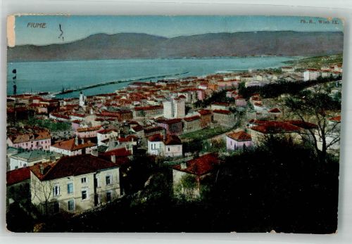Rijeka Fiume 1918 Gebrauchsspuren Zensiert