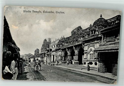 Colombo 1932 Gebrauchsspuren Hindu Tempel