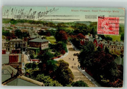 Royal Tunbridge Wells 1914 Foto AK Marke bildseitig