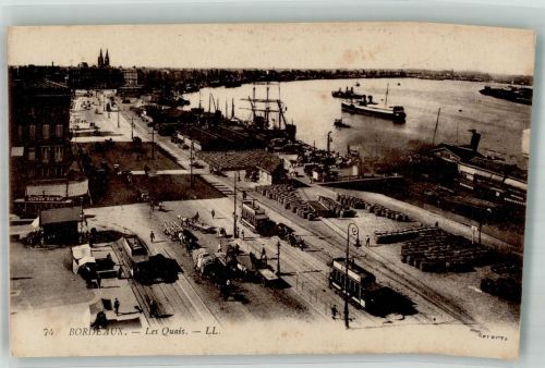 33000 Bordeaux Foto AK Hafen Les Quais