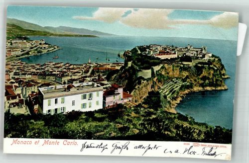 Monte Carlo Foto AK Schloss Hafen