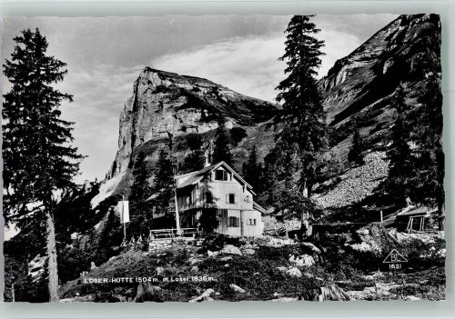 Loserhütte Foto AK Gasthaus Berghütte