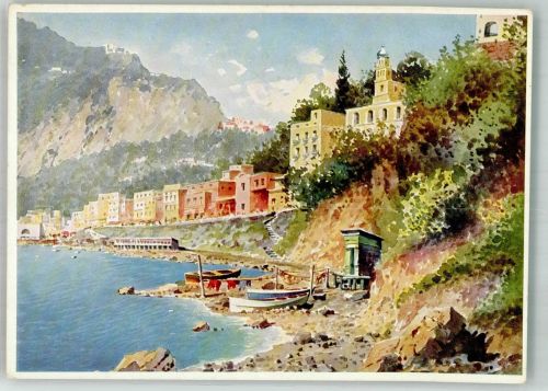 80073 Capri Künstlerkarte Marina Grande