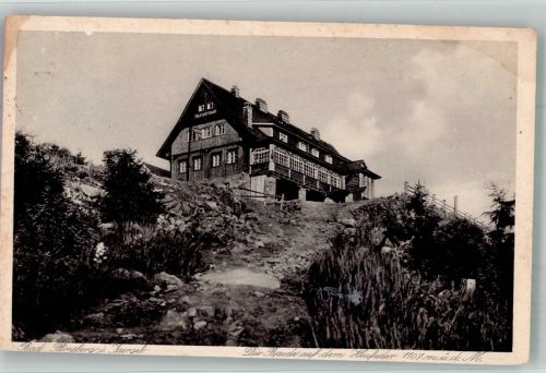 Heufuderbaude 1924 Foto AK Hüttenstempel