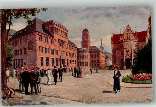 W7800 Freiburg im Breisgau Verlag Edm. von König Nr. 162 Universität Studenten Hoffmann, H. Gebrauchsspuren