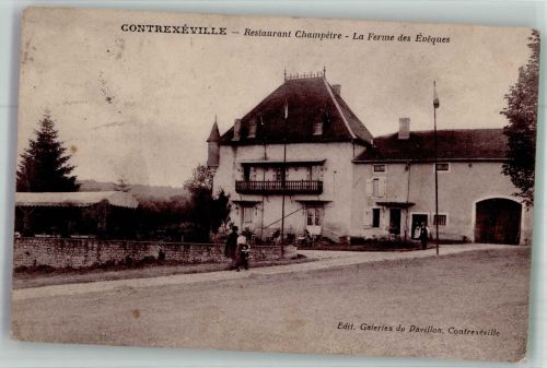88140 Contrexeville 1915 Foto AK Gasthaus Champétre