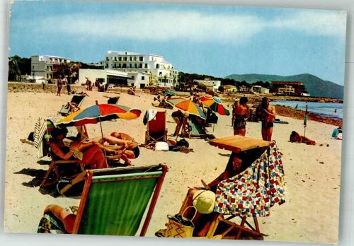 Mallorca 1964 Foto AK Schwimmbad Strand Hotel Cala Millor