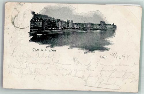 Liege Lüttich / Luik 1898 Foto AK Quai de la Batte
