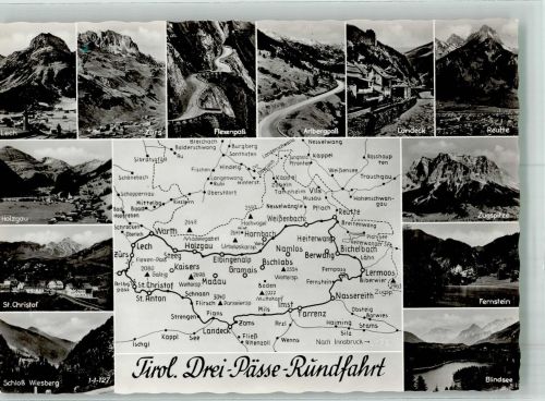 6654 Holzgau Foto AK Drei Pässe Rundfahrt Tirol